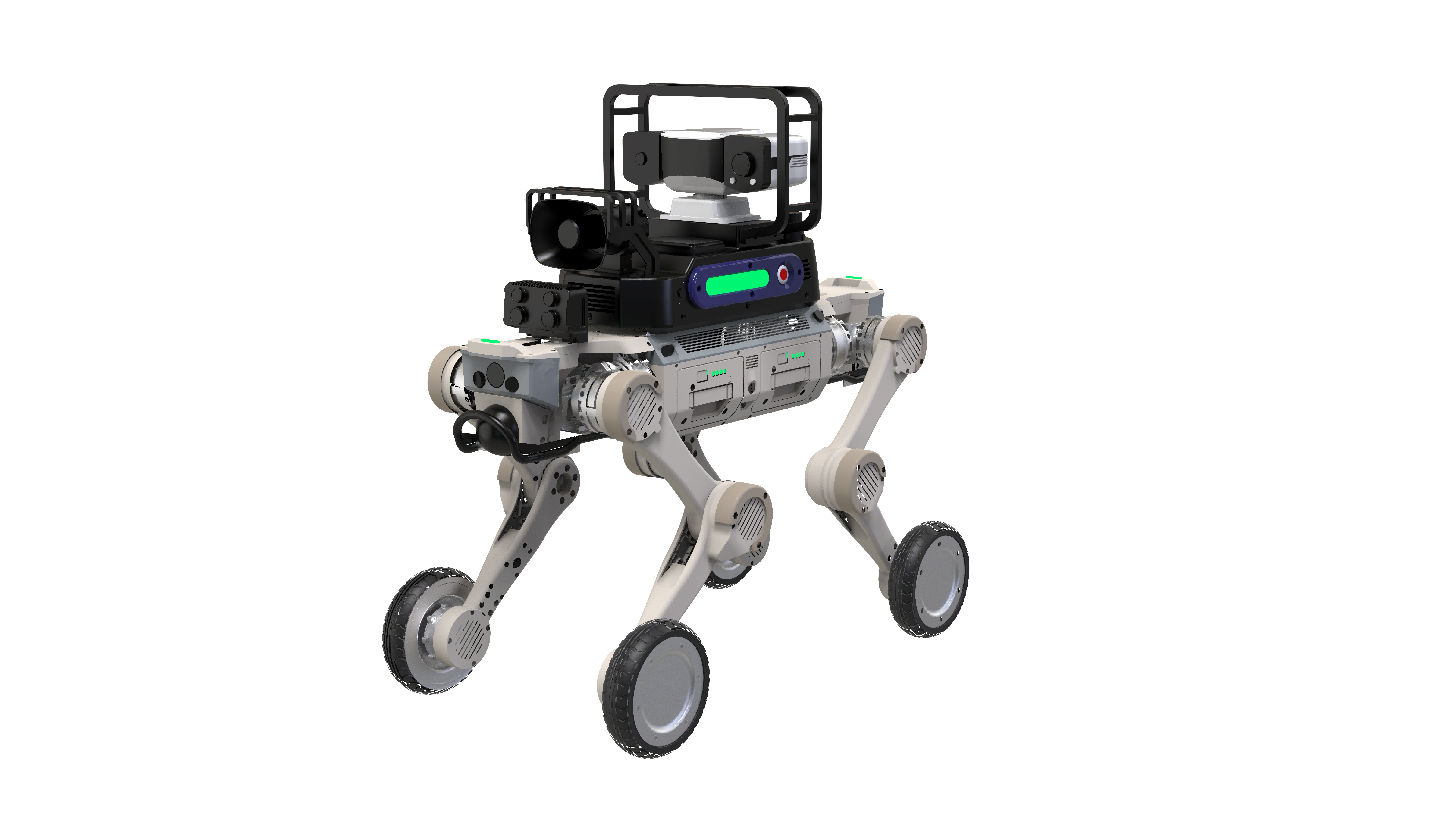 AI Patrol Wheeled Robot Dog Pro2
